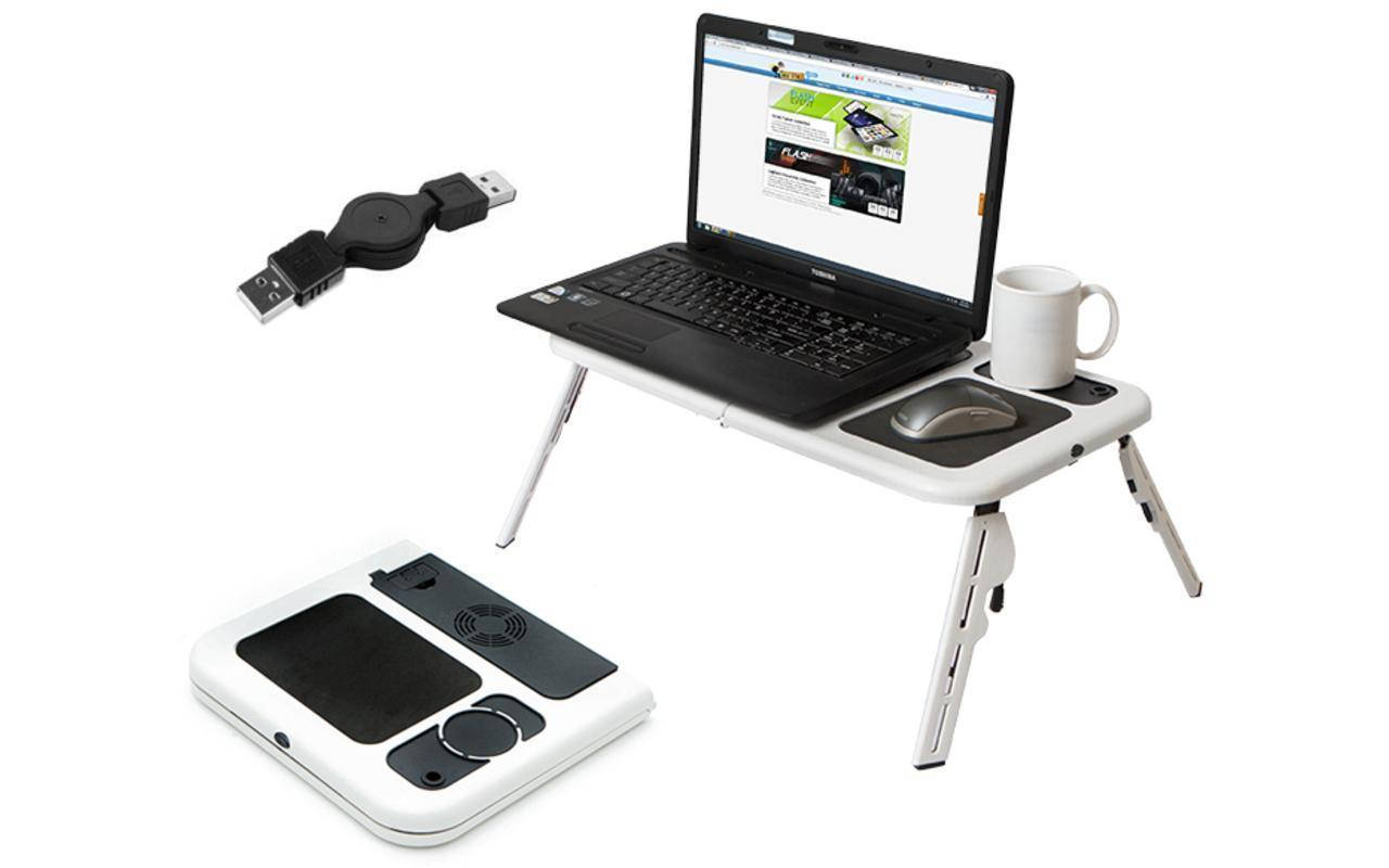 

Столик-подставка для ноутбука E-Table с охлаждением, подставка столик для ноутбука, ТЕ
