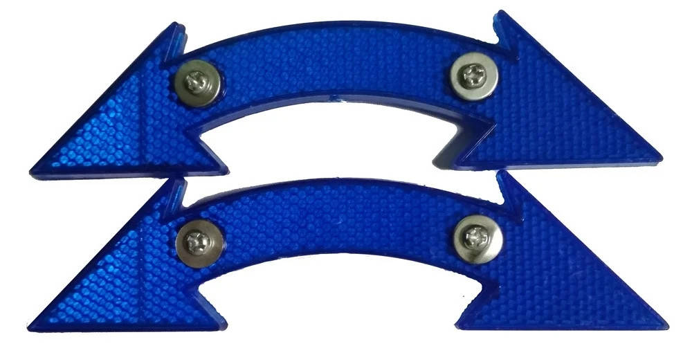 

Катафот велосипедный DN RS-130 Blue в виде стрелок 2 шт. (RS-130-Blue)