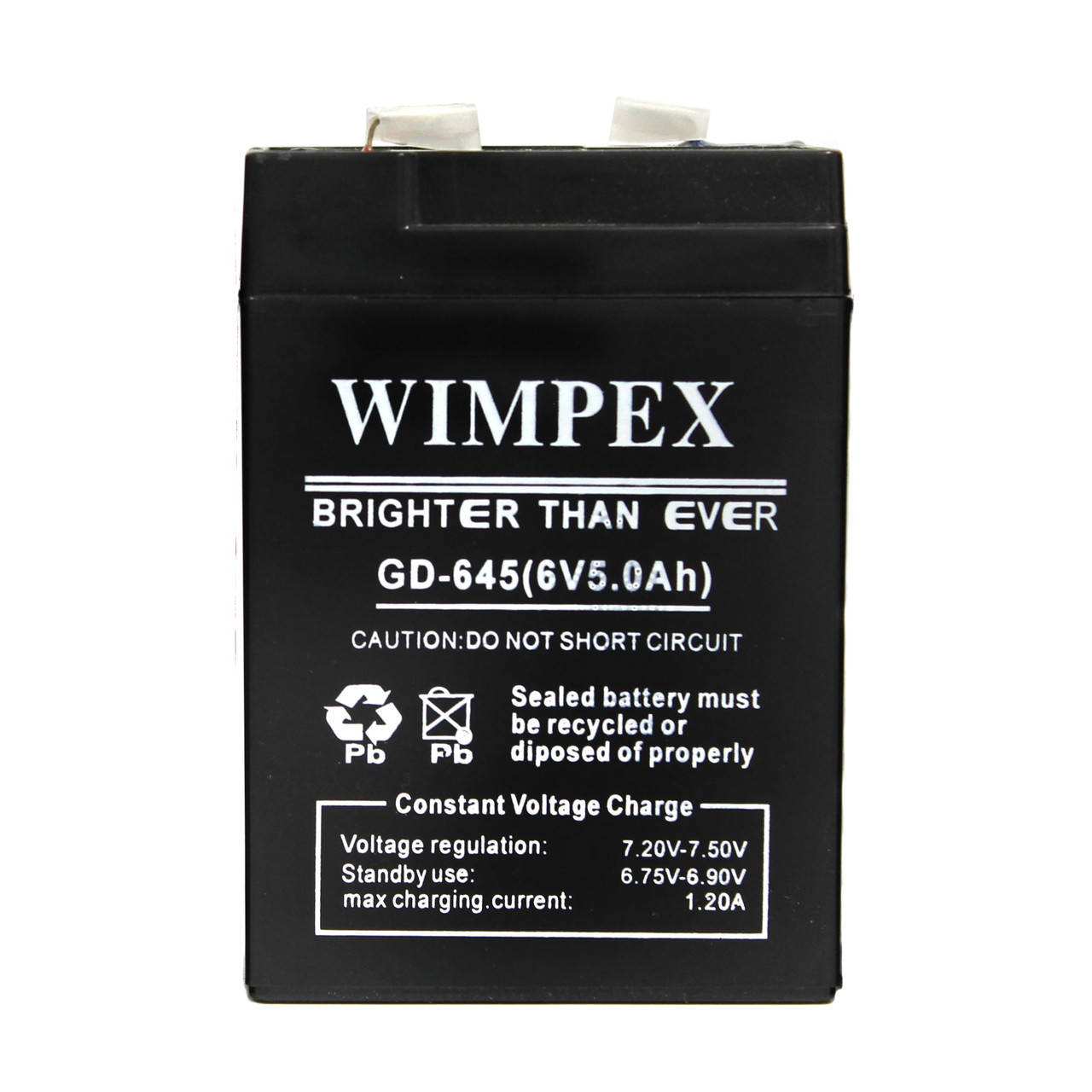 

Аккумулятор 6 вольт 5 ампер GD 645 (6V 5.0Ah) Wimpex