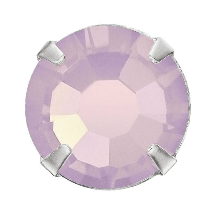 

Стразы в цапах Preciosa (Чехия)  Rose Opal/серебро, Розовый