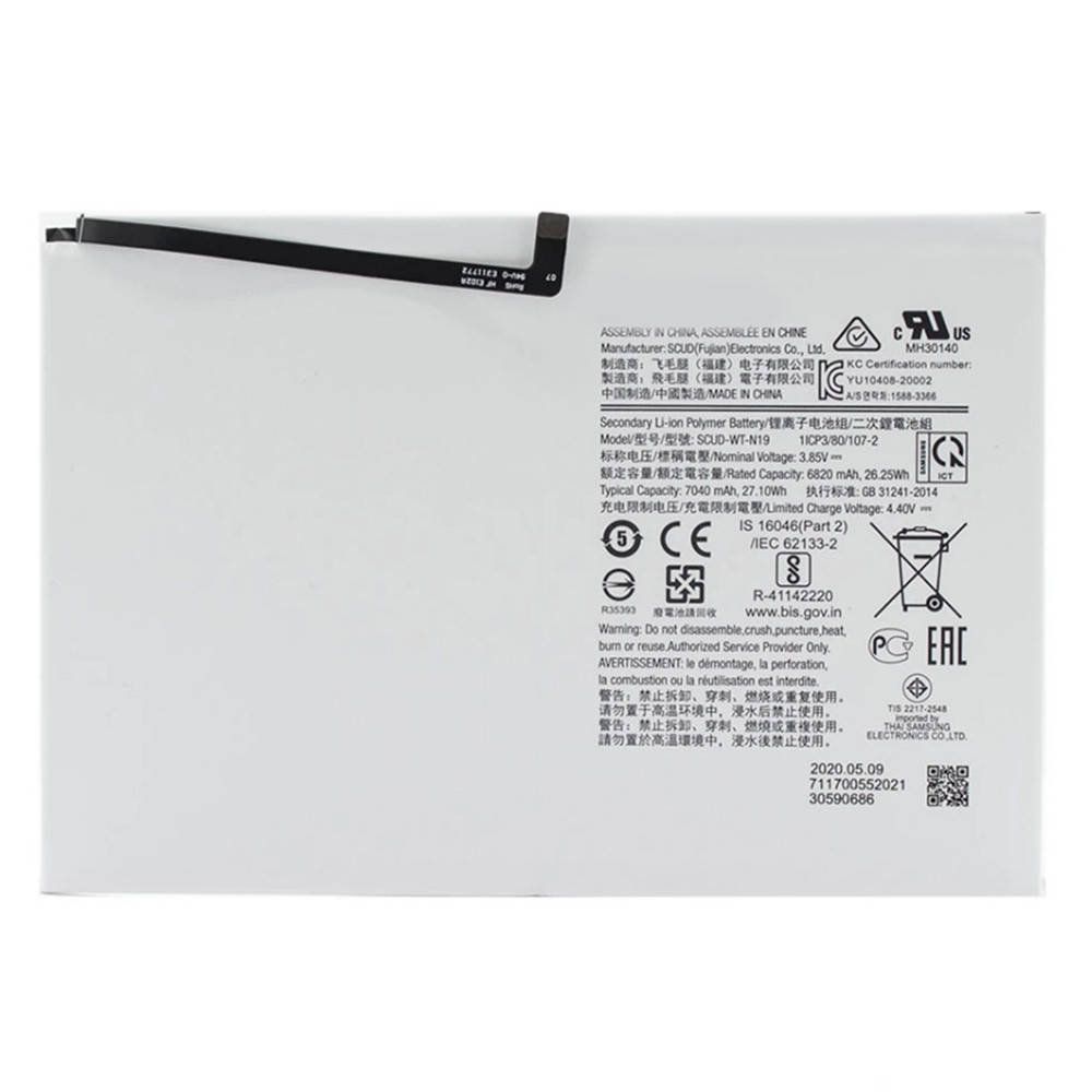 

Аккумулятор SCUD-WT-N19 для Samsung Galaxy Tab A7 10.4 2020 (Original) 7040mAh