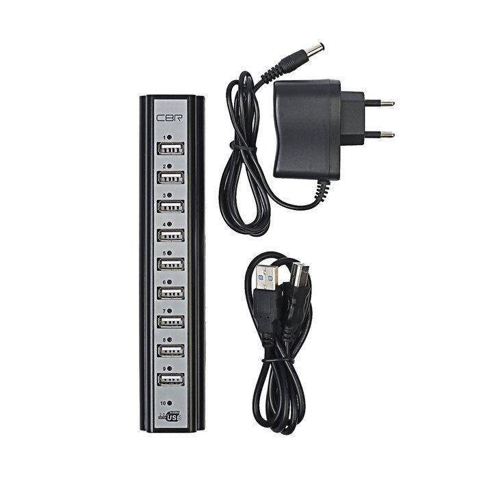 

Разветлитель USB HUB 10 PORTS 220V, USB-хаб c блоком питания