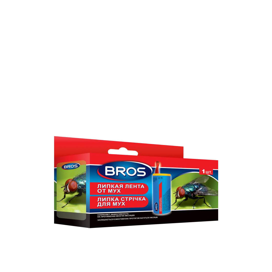 

Липкая лента от мух круглая BROS 1шт