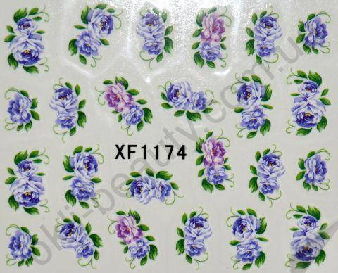 

Водная наклейка для дизайна ногтей XF 1174