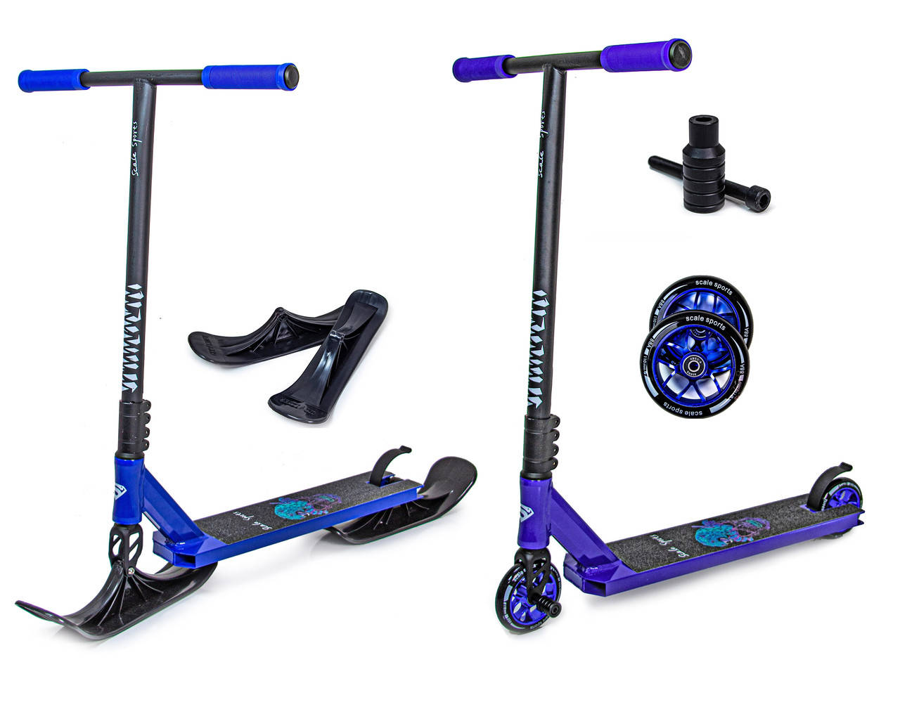 

Самокат Снегоход 2 в 1 Scale Sports Deluxe Leopard Колеса + Лыжи