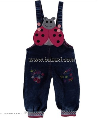 

Джинсовый комбинезон для девочки, Турция, Babexi, арт. 3860 9-12 мес