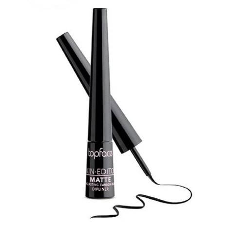 

Подводка для глаз черная topface Carbon Black Longlasting Matte РТ405, Черный