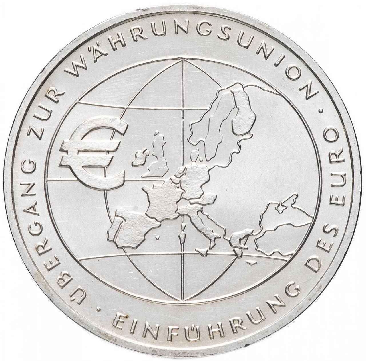 

Германия 10 euro (евро) 2002 F "Введение Евро"