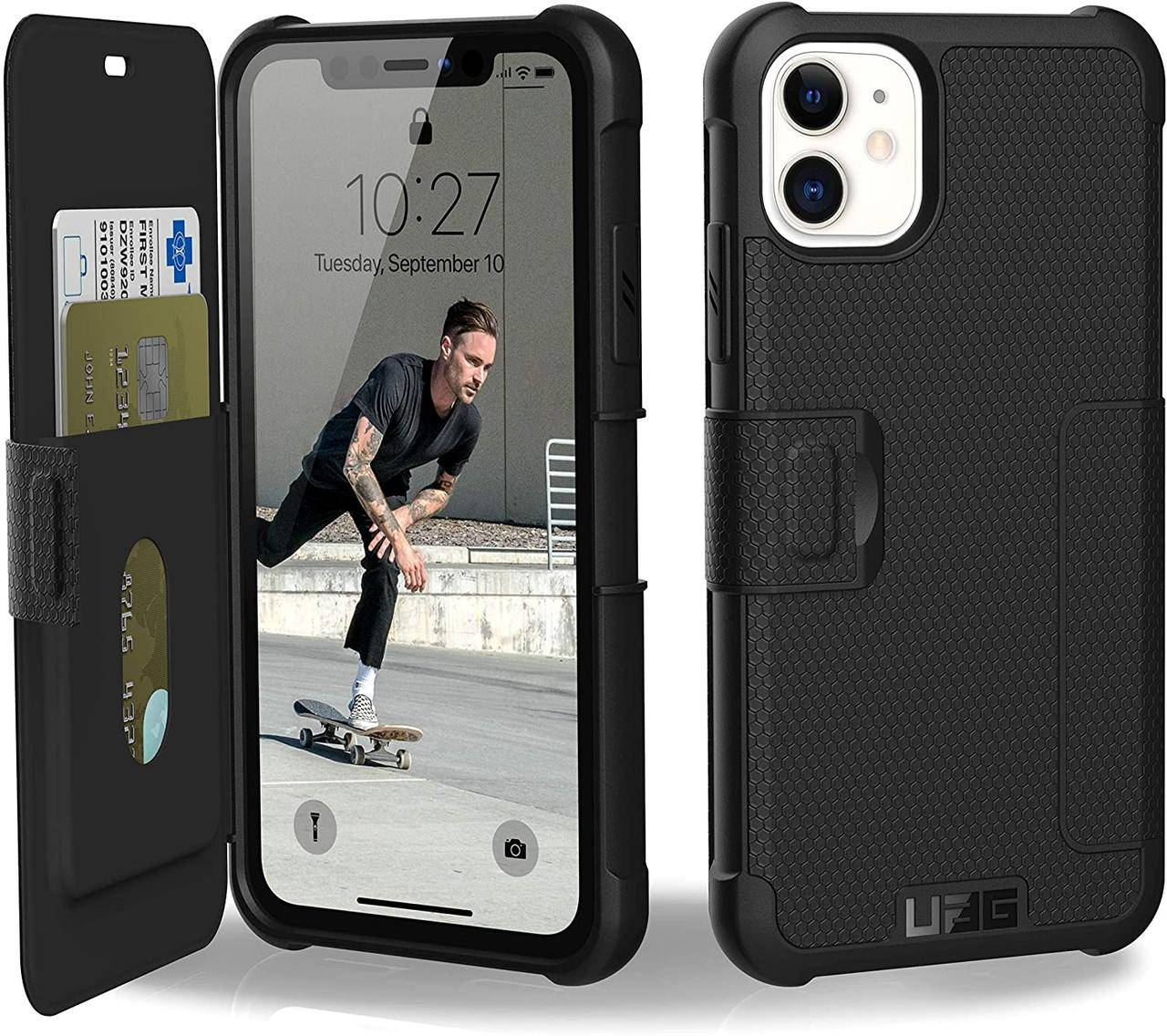 

Чехол-книжка Urban Armor Gear для iPhone 11 - (UAG) Metropolis, Black, Черный