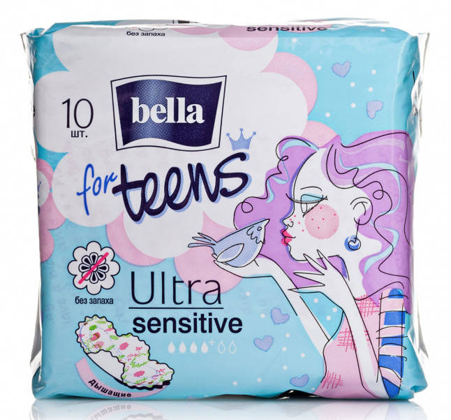 

Прокладки Bella For Teens Ultra Sensitive, 10 шт