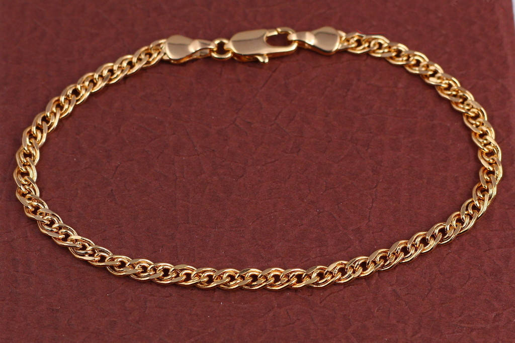 

Браслет Xuping Jewelry нонна 18 см 3.5 мм золотистый