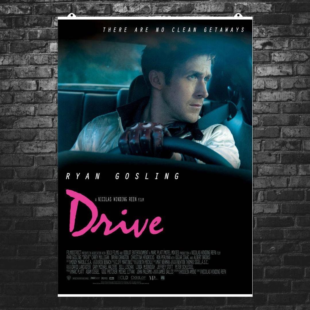

Постер "Drive (2011)". Райан Гослинг, Драйв. Вариант №5. Размер 60x43см (A2). Матовая бумага