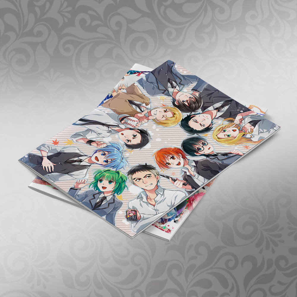 

Тетрадь 48 л. на скобе клетка Ansatsu Kyoushitsu 009
