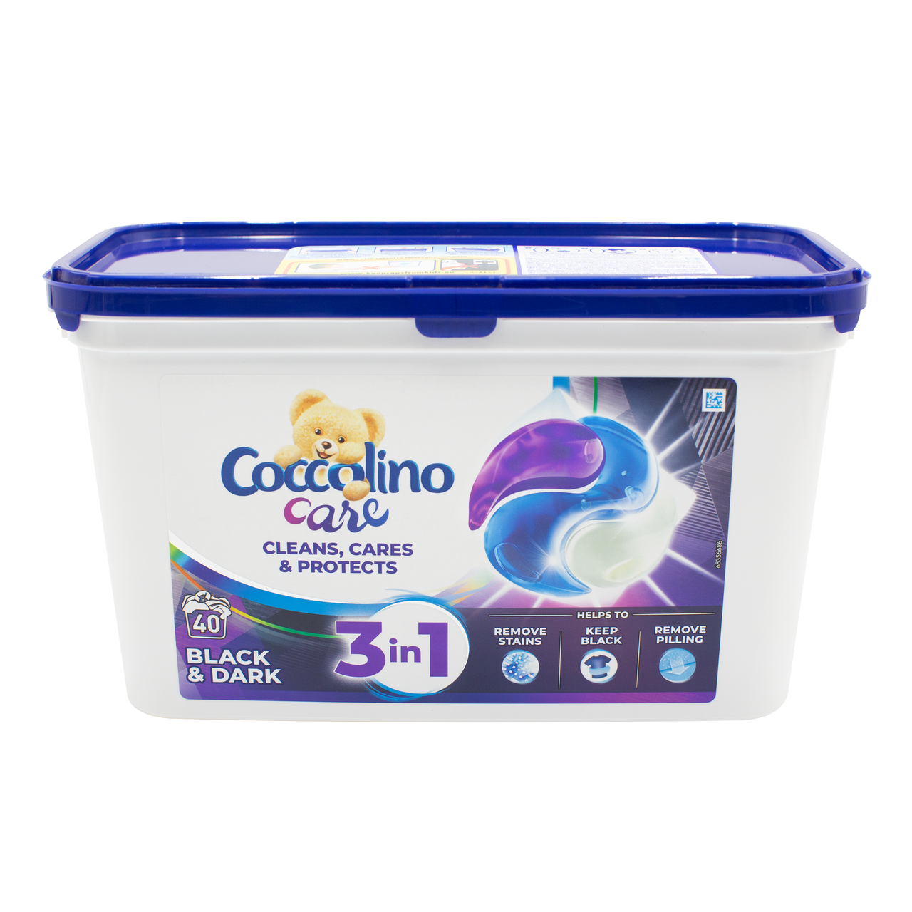 

Гель-капсулы Coccolino Care 3в1 для стирки черных вещей (40 стирок)