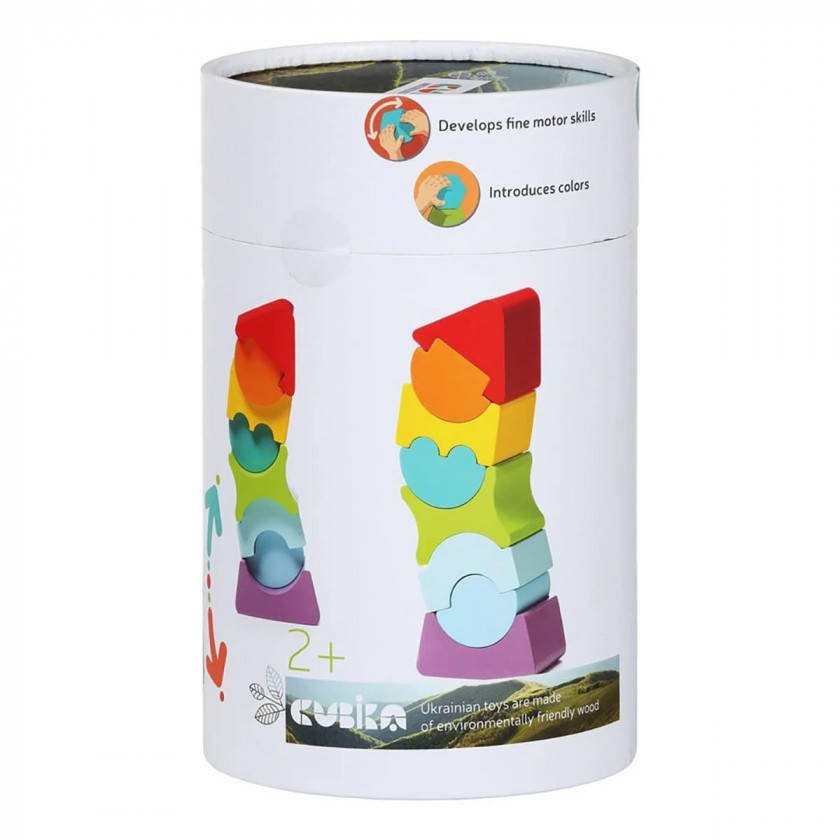 

Детская деревянная пирамидка Cubika LD-8