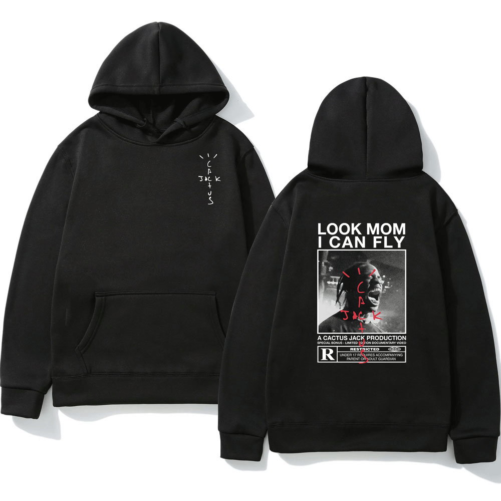 

Худи чёрный LOYS Cactus Jack. Толстовка Travis Scott Art 43, Черный
