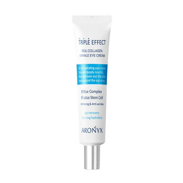 

Крем для век тройного действия Aronyx Triple Effect Real Collagen Wrinkle Eye Cream