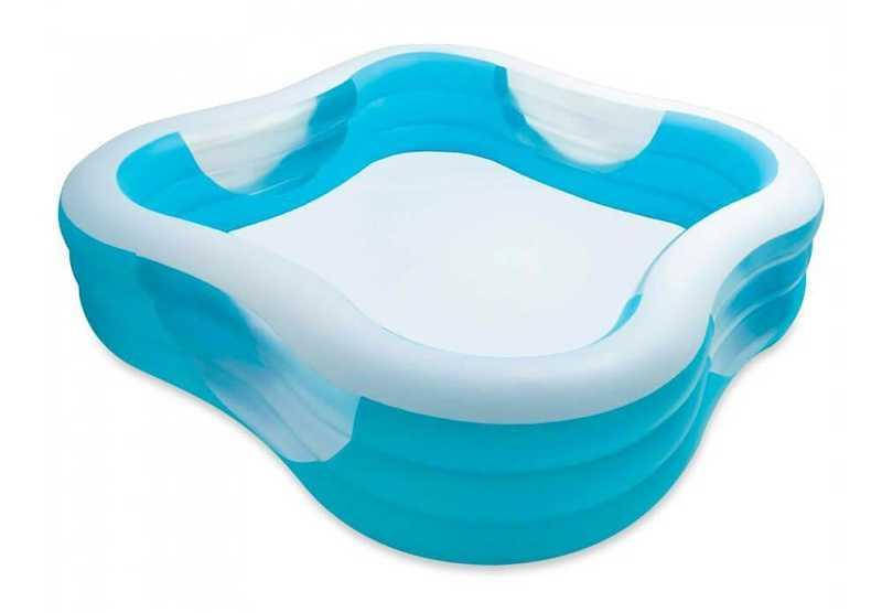 

Бассейн надувной Intex 57495 NP "Семейный" размером 229х229х56см, объем:1250л,, от 3-х лет,