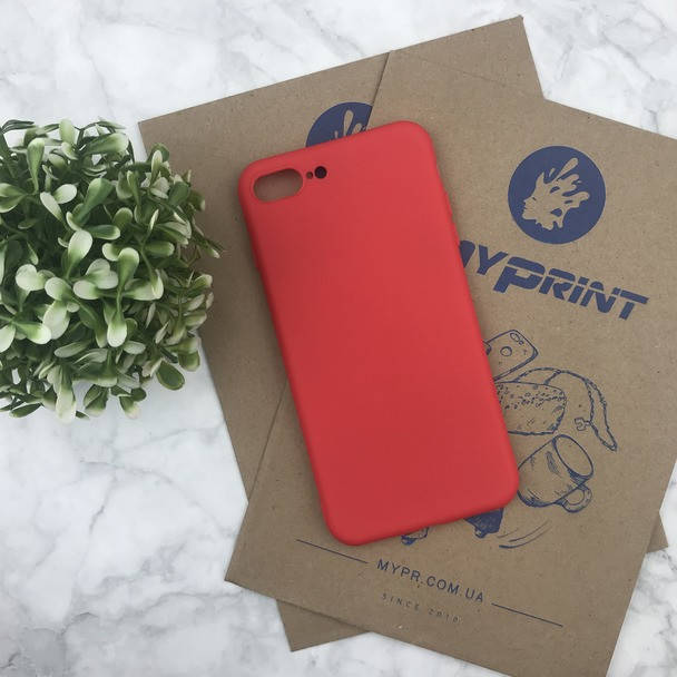 

Чехол силиконовый для iPhone 7 PLUS/8 PLUS красный (4486)