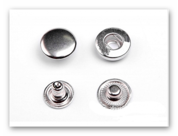 

Кнопка-застежка Альфа 4201 свет. никель 10 мм