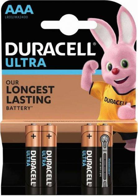 

Батарейки DURACELL ULTRA AAA 1.5V LR03 4шт