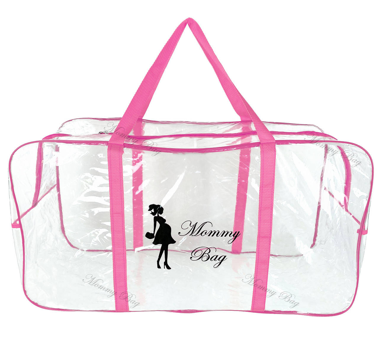 

Сумка прозрачная в роддом Mommy Bag, размер - XL, цвет - Розовый
