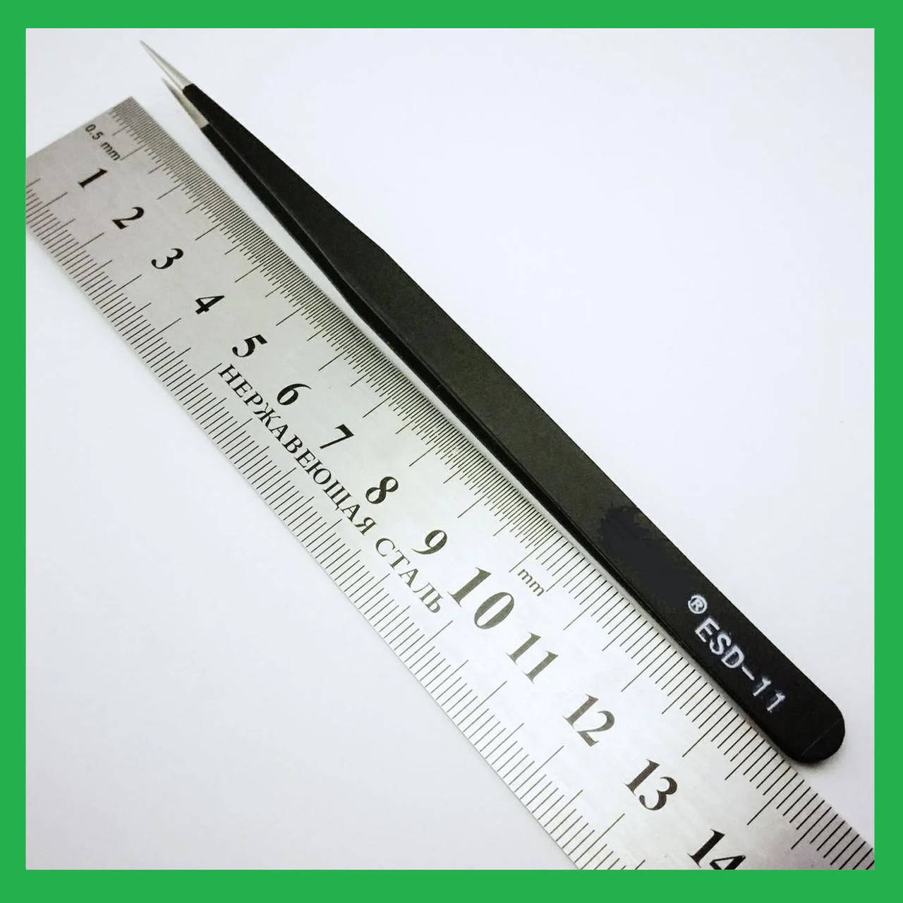 

Пинцет ESD-11 антистатический прямой 140mm