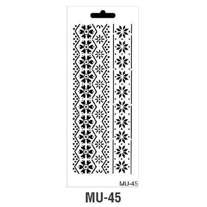 

Трафарет MU-45, 15х25см