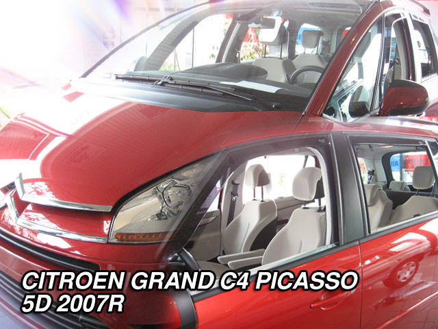 

Дефлекторы окон (вставные!) ветровики Citroen C4 Grand Picasso 2006-2013 4шт., HEKO, 12237