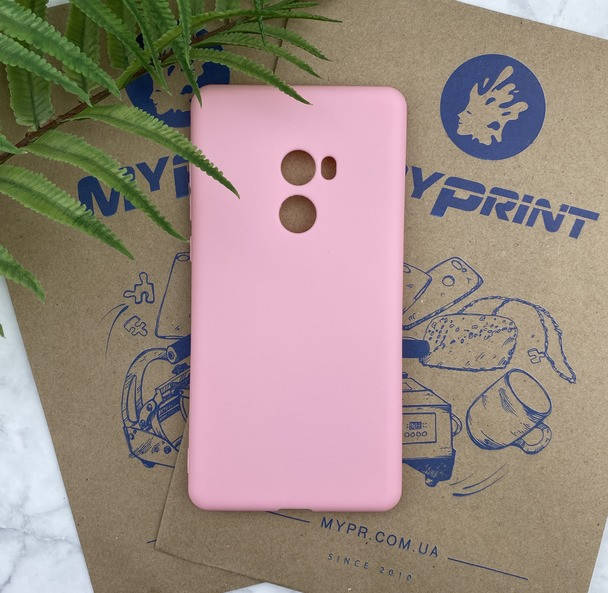 

Чехол силиконовый для Xiaomi MI Mix 2 розовый (5176)