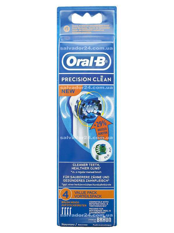 

Precision Clean EB20 (4 штуки), насадки для зубной щетки Oral-B