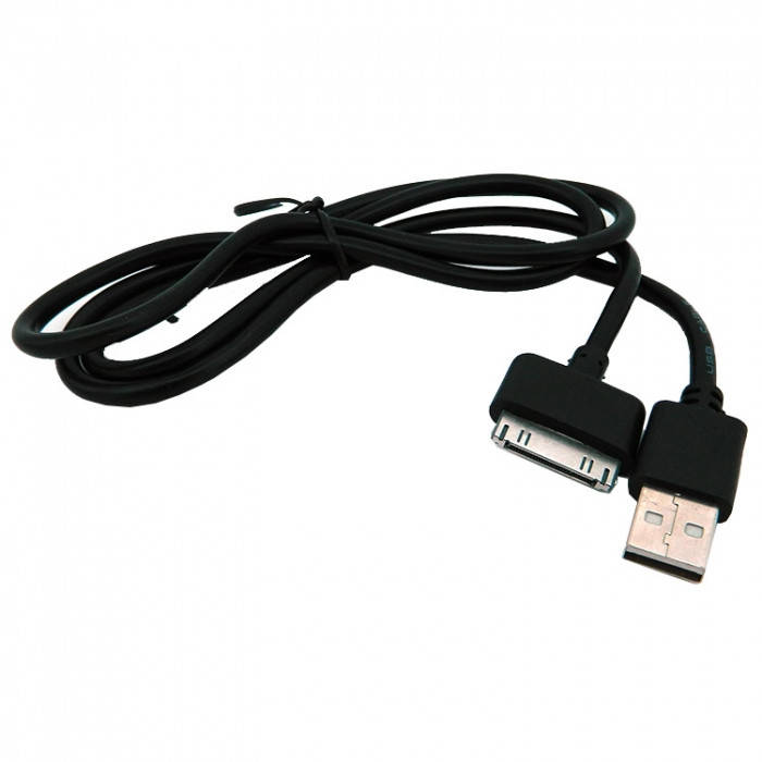 

Дата кабель Apple 30-Pin to USB Walker 110 (iPhone 4, iPad 2) Black, Черный