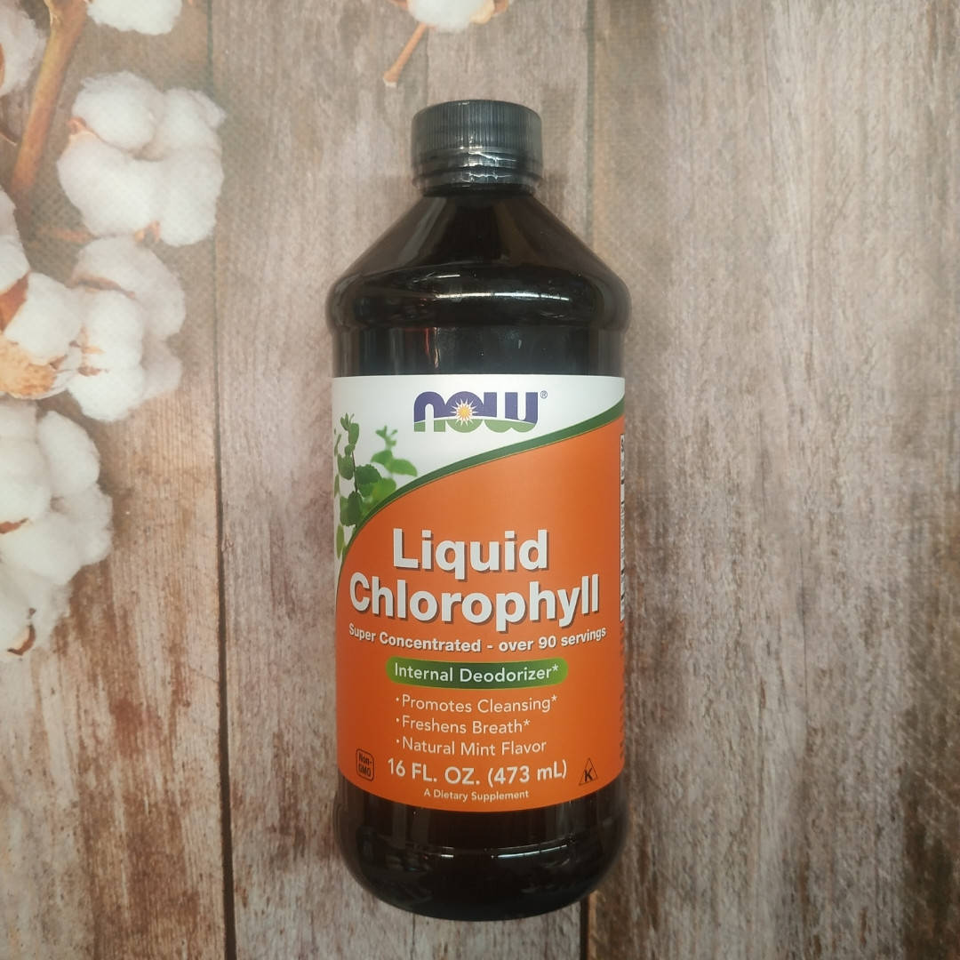 

Now Foods Chlorophyll 473 ml mint , хлорофил нау