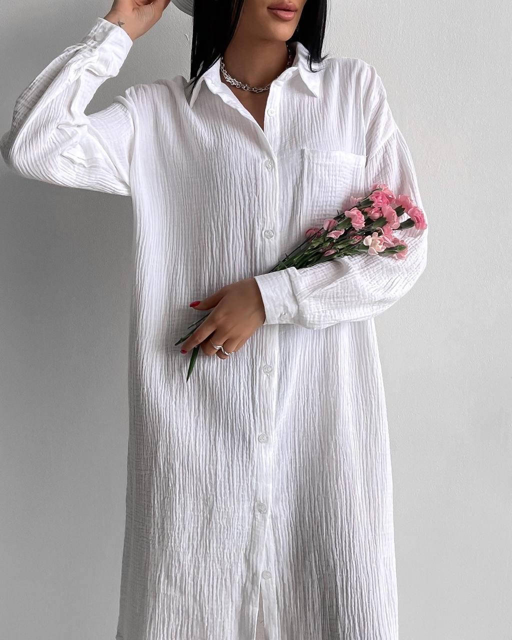 

Женское летнее платье-рубашка новинка 2022