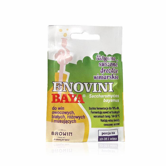 

Винные дрожжи для фруктовых вин Enovini BAYA (Срок годности - до 2024 года)