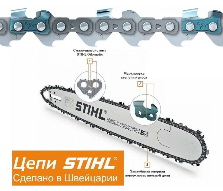 

Цепь Stihl 71PM3 18.5см 1/4" 1.1 мм 36зуба для мина аккумуляторных пилок