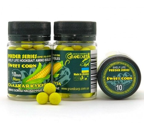 

Амино бойлы насадочные вареные SWEET CORN (СЛАДКАЯ КУКУРУЗА) FEEDER SERIES Ø10 мм