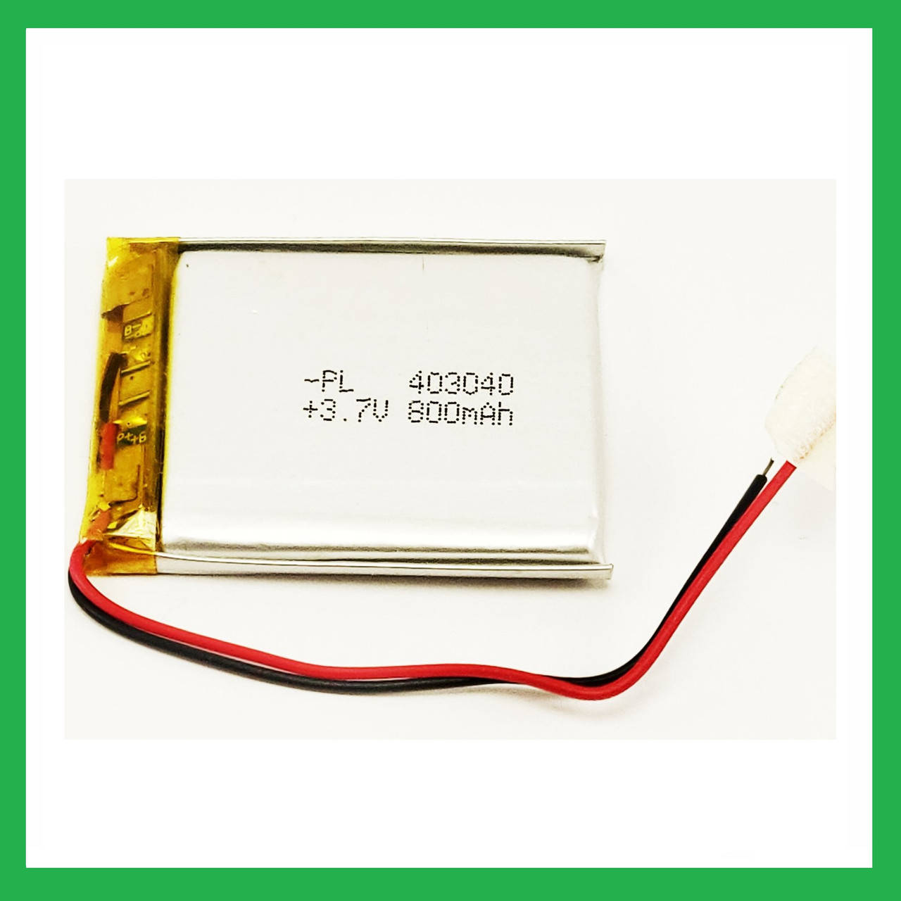 

Литий-полимерный аккумулятор Li-pol 403040, 500mAh 3.7V 1 шт.