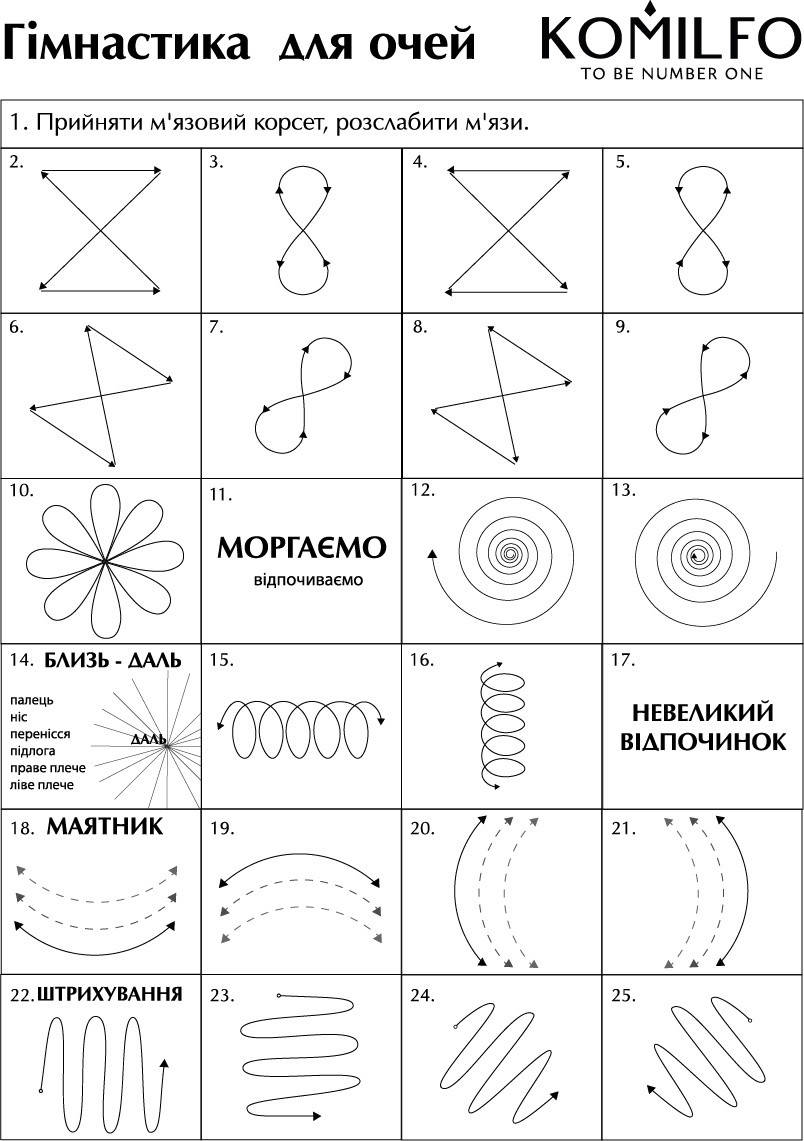 

Komilfo Плакат «Гимнастика для глаз»
