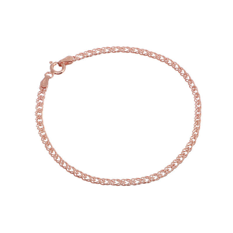 

Серебряный браслет позолоченный - ромбо 811Б 3/19