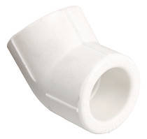 

Полипропиленовый угольник 45°(градусов) Valtec, Белый