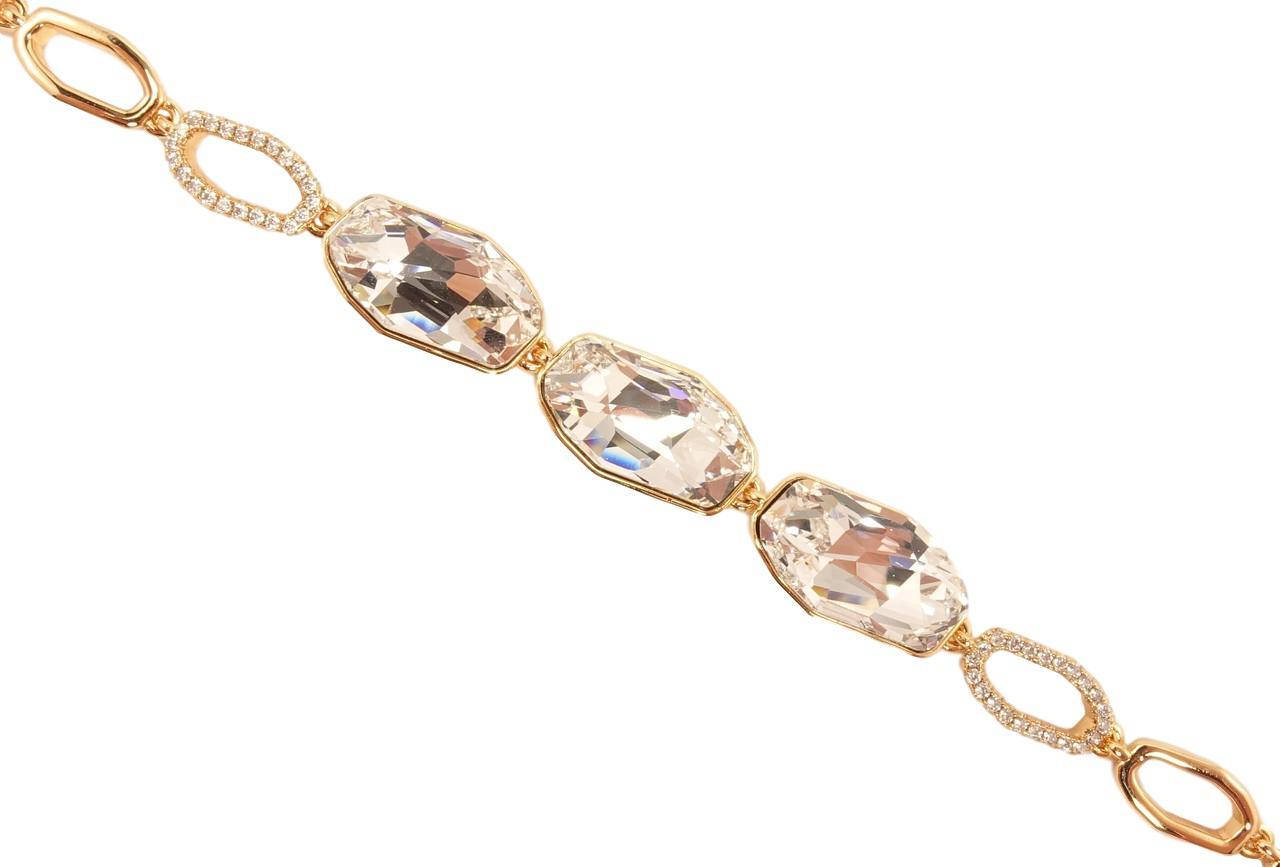 

Браслет Xuping Позолота 18K с кристаллами Swarovski "Кристаллы Clear" доп.замок на два размера 16.5,19.5см