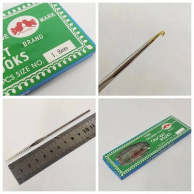 

Крючок для вязания 1,8мм (СИНДТЕКС-1375)