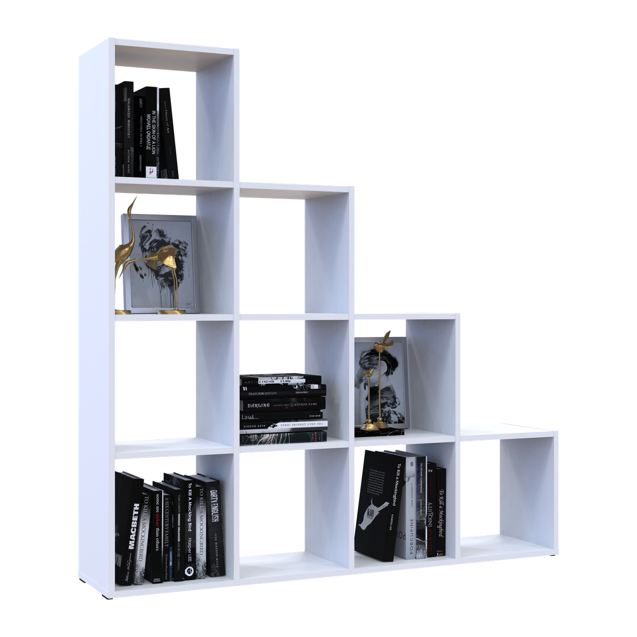 Стелаж Doros Степ 4х4 Білий відкритий 136.2х28.8х140.7 (41516166) 3