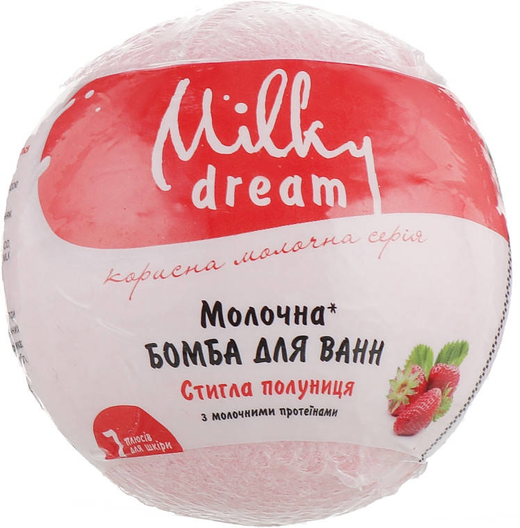

Milky Dream Бомба для ванн "Молочная.Спелая клубника" 100г.