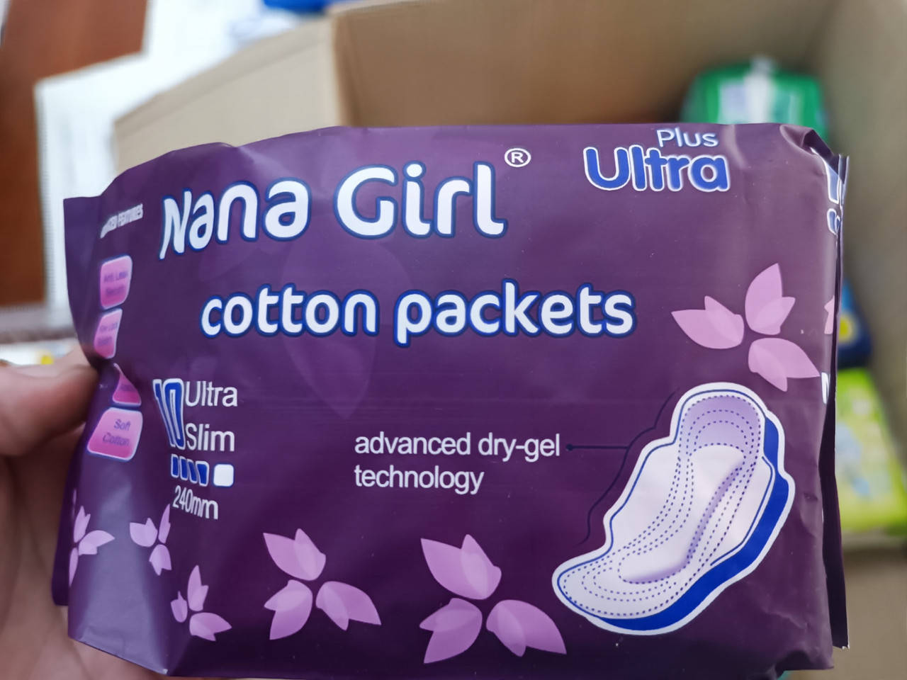 

Прокладки гигиенические Nana Girl 4 капли 10шт