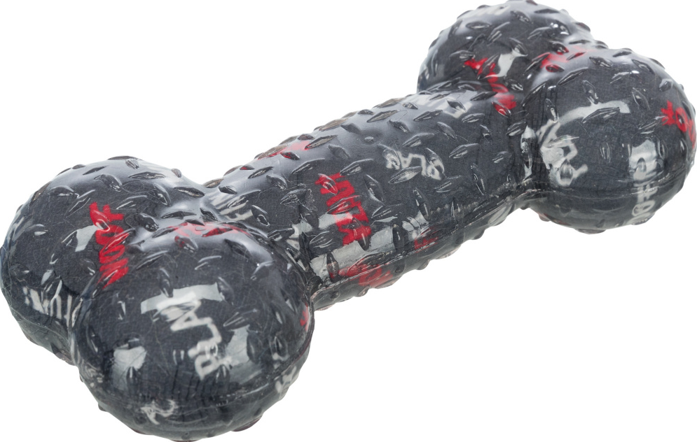 

Trixie ТХ-33671 косточка из термопластикового каучука с пищалкой игрушка для собак 17см