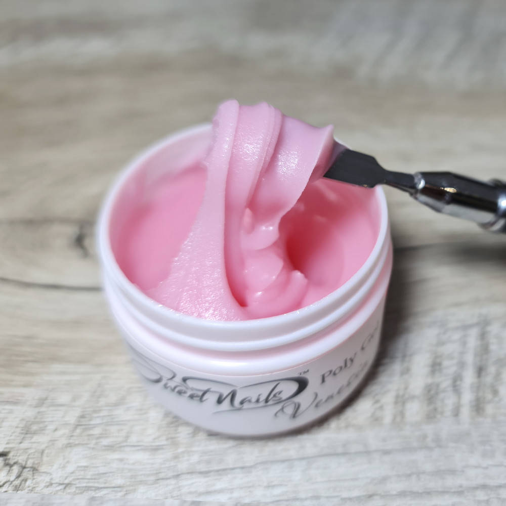 

Полигель для наращивания ногтей камуфлирующий Sweet Nails Veneсia светло розовый 30 г