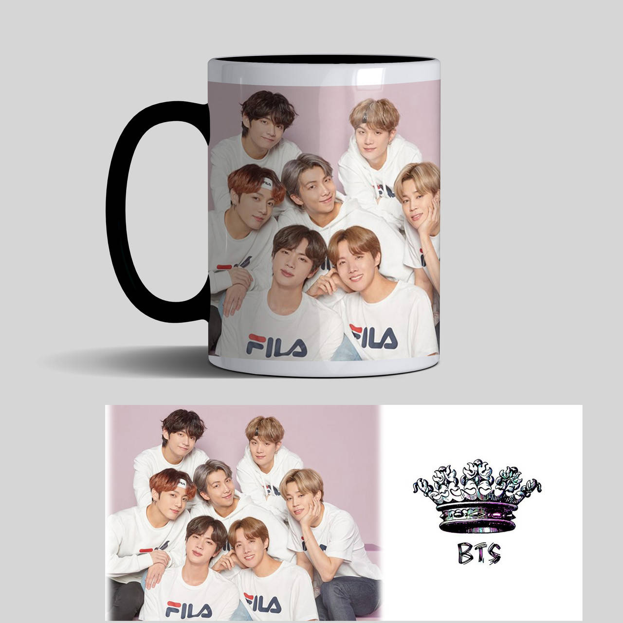 

Чашка BTS цветная