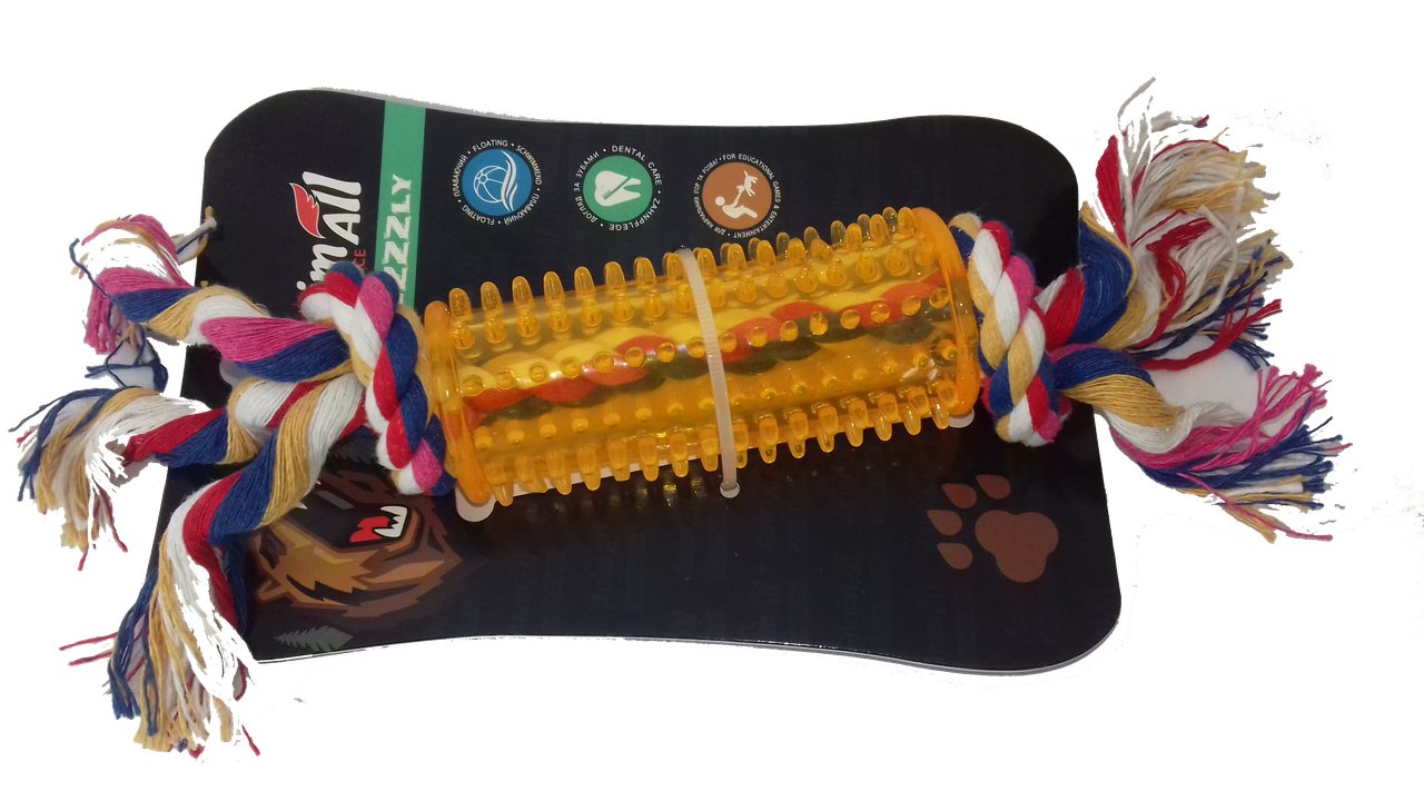 

Игрушка AnimAll GrizZzly дентал с канатом тунель 25х4см